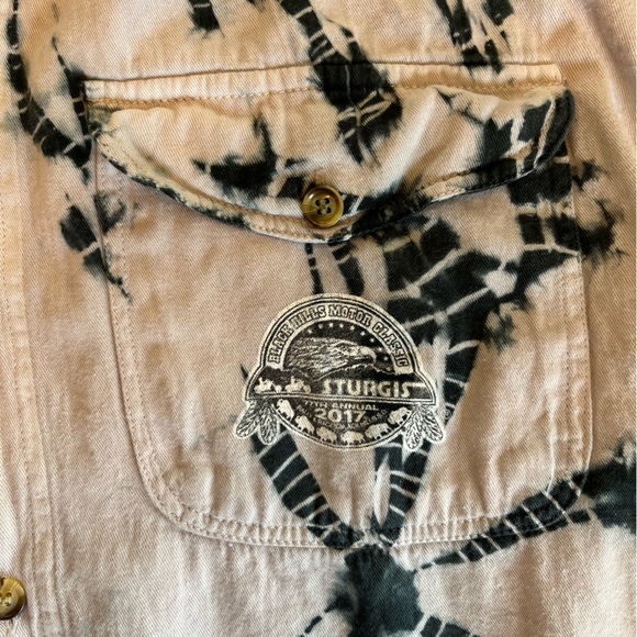 2017 STURGIS MOTORCYCLE RALLY BUTTON DOWN SLEEVELESS SHIRT - Picture 5 of 8